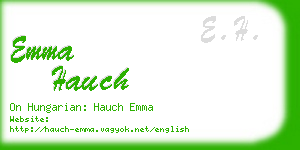 emma hauch business card